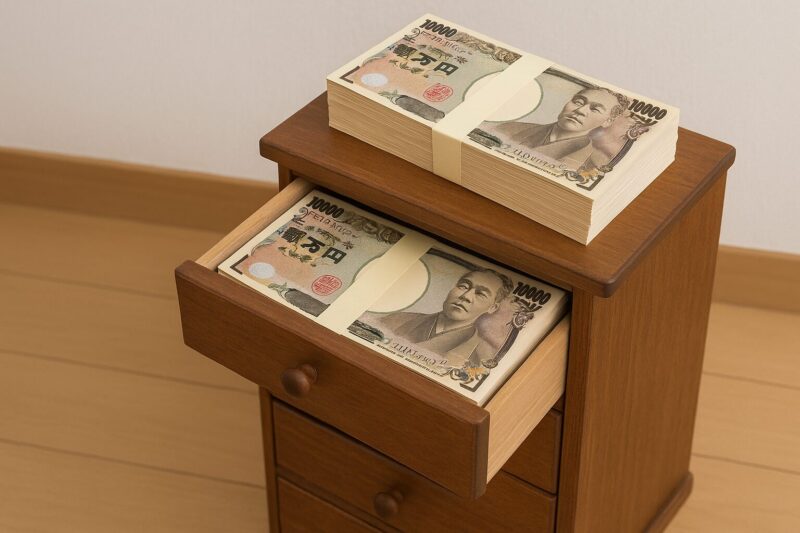 money in closet