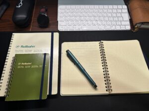 私が愛用するロルバーンと机の上