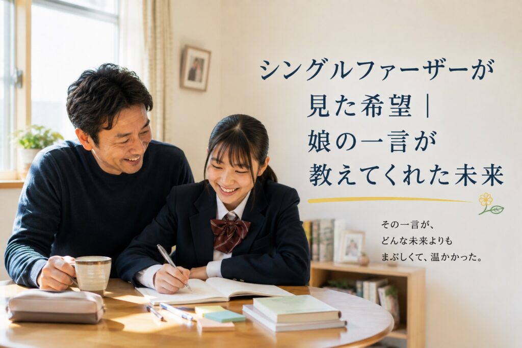 一緒に勉強する親子